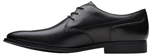 CLARKS Mixte Paulton Lace Shoes, Black, 45 EU