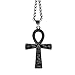 LANGHONG Retro Egypt Cross Necklace For Men Stainless Steel Necklace Talisman Jewelry, Gift For Men