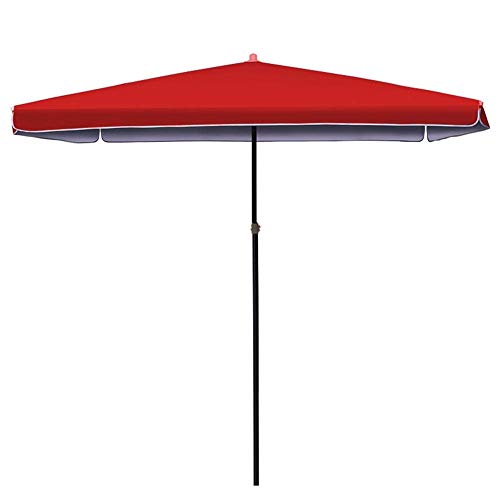 Parasol de jardin carré 200cm protection solaire maximale pour table de terrasse bleu