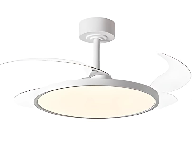 Image of oltao Zyro Slim Retractable Ceiling Fan with BLDC Motor, 3 Colour LED Light, Summer /Winter Mode and Remote, 42 inch Sweep (2025 Model)