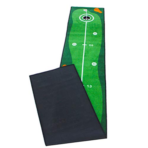 BESPORTBLE Conjunto de Colocação de Golfe para Uso Interno de Colocar Tapete de Prática de Golfe Ver
