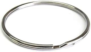 58mm Large Nickel Heavy Duty Split Ring Keyring Jailer