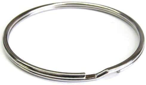 Harts 58mm Large Nickel Heavy Duty Split Ring Keyring Jailer (3)