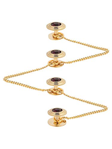 Brass Kurta Buttons with Diamond Crystal and Chain TNSPKURTA2006