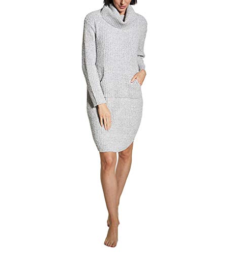Softies by Paddi Murphy Women's Marshmallow Slouch Turtleneck Lounger 8600 2X/3X Gray