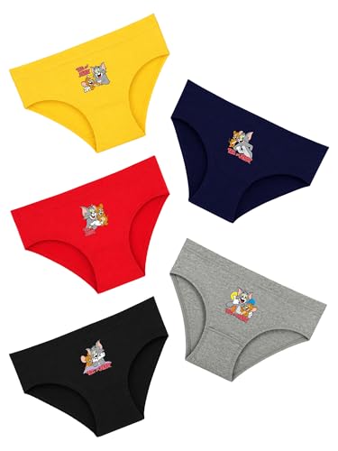 Image of BODYCARE Boy's Cotton Printed Brief Pack of 5 Print Suitable for All Day Wear with Ultrasoft and Durable Waistband for Rash Free Experience (Color & Print May Vary)