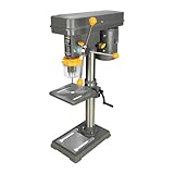 Hoteche 16MM Tischbohrmaschine - 12-stufig, 450W, Grau, Farbige Verpackung