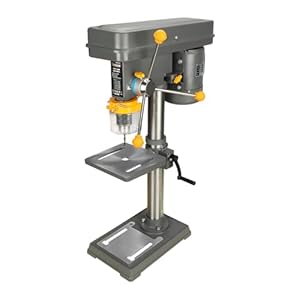 Hoteche 16MM Tischbohrmaschine - 12-stufig, 450W, Grau, Farbige Verpackung