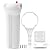 SimPure Whole House Water Filter Housing, Inline Water Filter for Home, Universal 10 inch Sediment Filter with 3/4 NPT Inlet and Outlet, Heavy Duty Steel Bracket, 4 Screws, Wrench