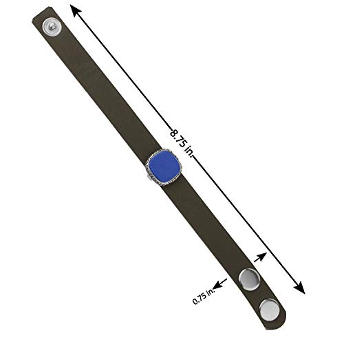 Dare Milestone Leather Bracelet with Sapphire Accent