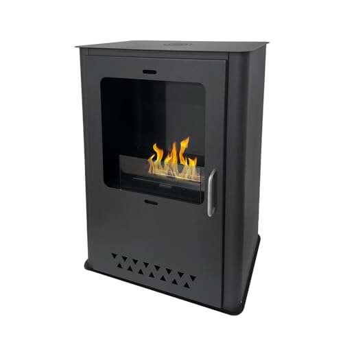 Luisa - Estufa de bioetanol, chimenea de suelo, 50 x 30 x 68 cm