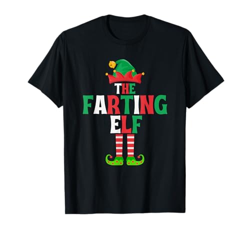 The Farting Elf - Funny Matching Family Group Christmas T-Shirt