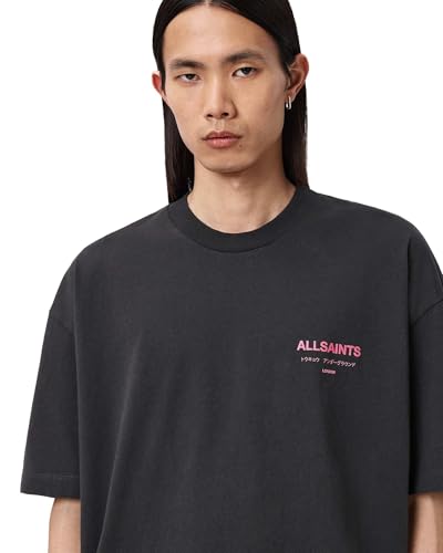 Image of AllSaints Men's Underground Oversized Short Sleeve Crew Neck Shirt
