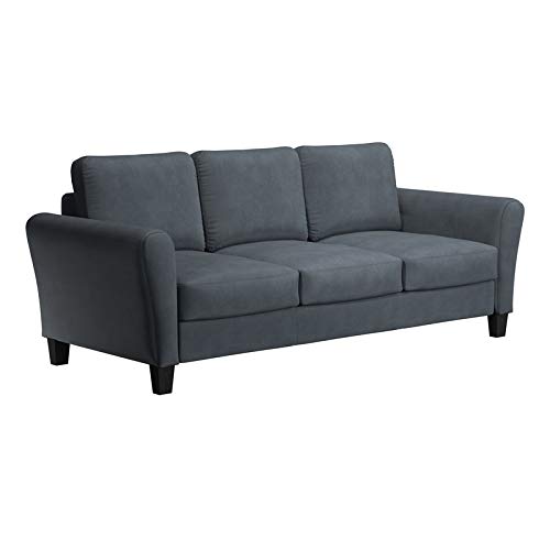Lifestyle Solutions Watford Sofa, 78.8" W X 31.5" D X 33.9" H, Dark Grey #TOP6