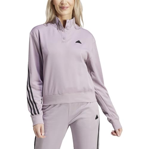 adidas Mujer Iconic Wrapping 3-Stripes Snap Track Jacket,...