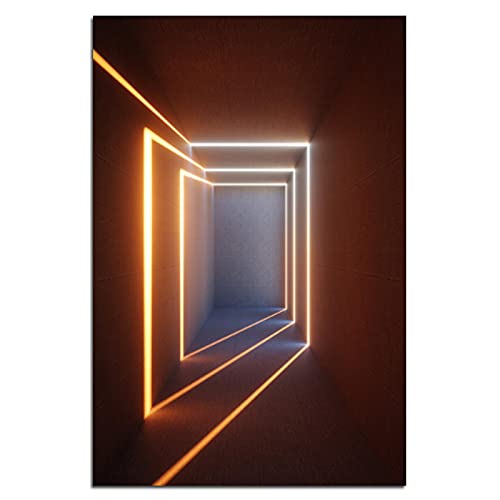 Style nordique abstrait couleur architecture triptyque 50x70cm - 4