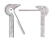 MULTI PURPOSE Protractor Square Rule Centre Finder Divider Drill Point Gauge