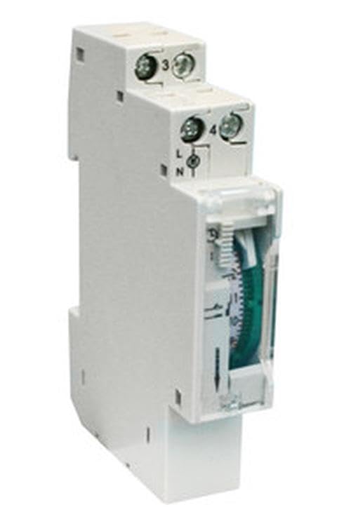 Programmateur mécanique rail DIN stopper gaspillage énergie minuterie 24h tableau électrique