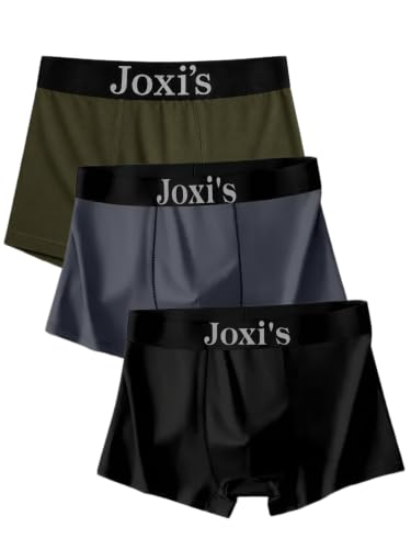 Image of Joxi's Men's Comfortable Cotton Blend Trunks Pack of 3 | Soft Stretch Material | Breathable Everyday Wear