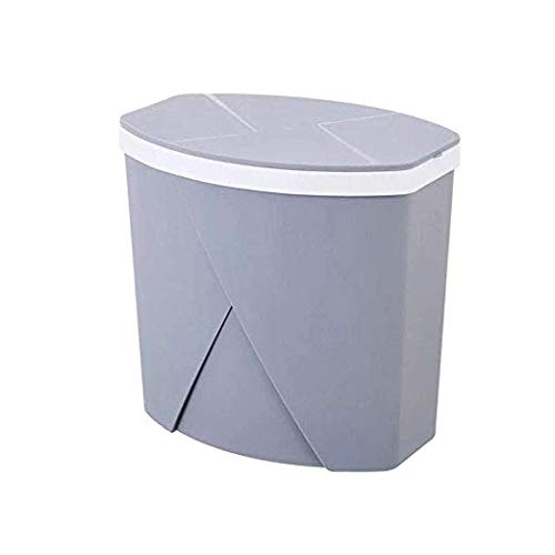 Poubelle en plastique cuisine rectangulaire anti-odeur pour petits espaces domestiques