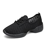 Flexible Tanzschuhe: Die Sohlen sind elastisch, langlebig und griffig und können nach Belieben um 360 Grad gebogen und gedreht werden, sodass Ihre Füße ein Barfußerlebnis haben.