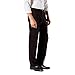 Dockers Men's Classic Fit Easy Khaki Pants-Pleated (Standard and Big & Tall), Black, 52W x 32L