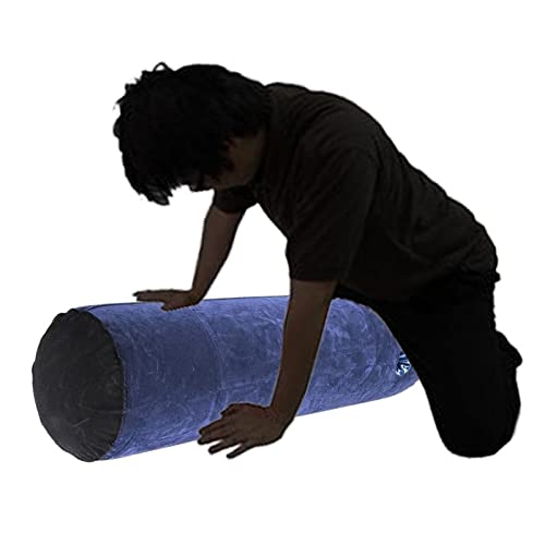 binxliuxo Oreiller câlin Gonflable avec Oreiller de Soutien du Corps de Coussin cylindrique Magique Gonflable à Trou Profond