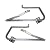 Werner 55-2 Replacement Attic Ladder Hinge Arms Fits: 2010 & NEWER Werner Attic Ladders