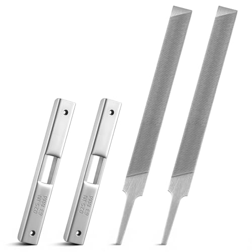 Lanties 4 Pieces Depth Gauge Tool with Flat File for