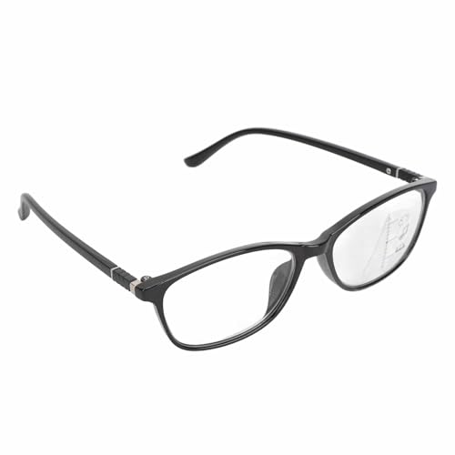 ZJchao Multifocus Reading Glasses for Men Women Improve Vision Comfortable Lightweight with Transparent Storage Case, Progressive Lenses for Near & Intermediate, Prevent Eye Strain &