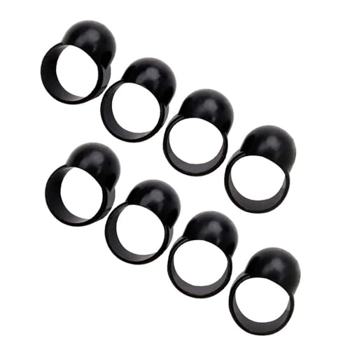 Homoyoyo Lot de 8 Manchons Doigtiers en Silicone Antidérapants pour Tambour à Languette en Acier, Protège-doigts Souples pour Percussion, Accessoires pour Instrument de Musique, Usage