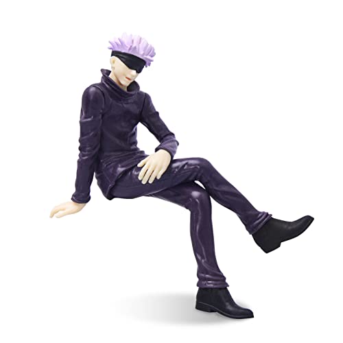 NUWIND Jujutsu Kaisen Gojo Satoru Collection Figurine Sitting Position Anime Figures Toy PVC Decoration Gifts Christmas Birthday Halloween (Gojo Satoru)