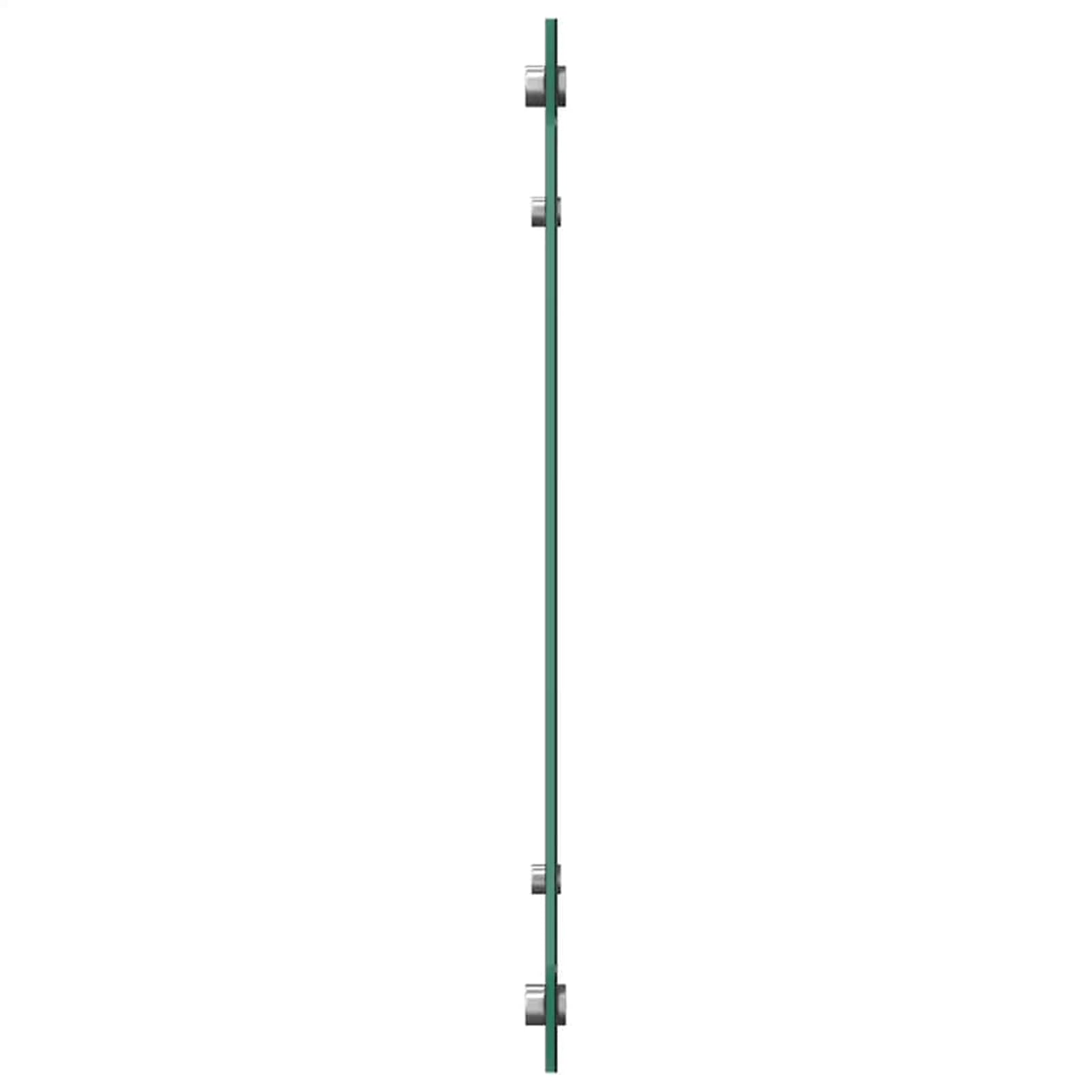 Homgoday Protector contra salpicaduras de cocina negro 80x50 cm vidrio templado