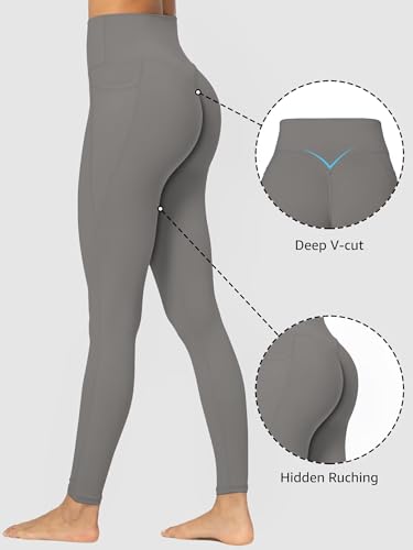 Leggings de entrenamiento para mujer Sunzfly Gris-Carbón talla L 3