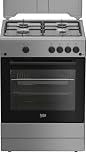 FBG62010DX - Cucina a gas con forno a gas, n° fuochi, 60x60 cm, colore inox/nero