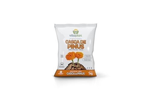 Casca de pinus polida média 1 kg
