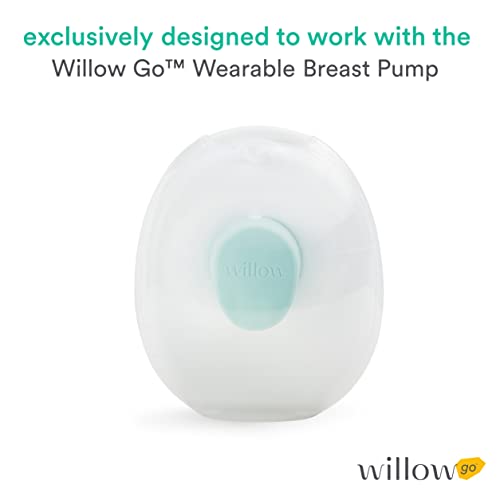 Willow Go Pump Reusable Breast Milk Containers, 2 Ct, Holds 7 oz. Per Container, Breastfeeding Essential for The Willow Go Wearable Breast Pump, Hands-Free Pumping - Thumbnail 5