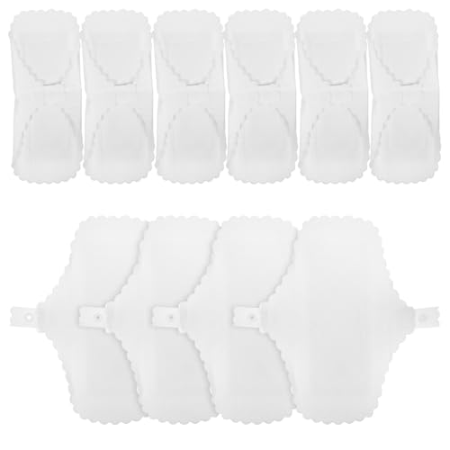 Balacoo 10 Menstruales de Algodón Reutilizables para Mujeres Encaje Elegante, Lavables y Cómodos para Ejercicio y Actividades al Aire Libre