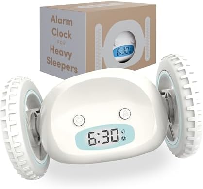 CLOCKY Alarm Clock on Wheels – Loud Rollin...