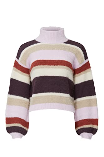 Image of Louna Rent The Runway Pre-Loved Multi Striped High Neck Sweater