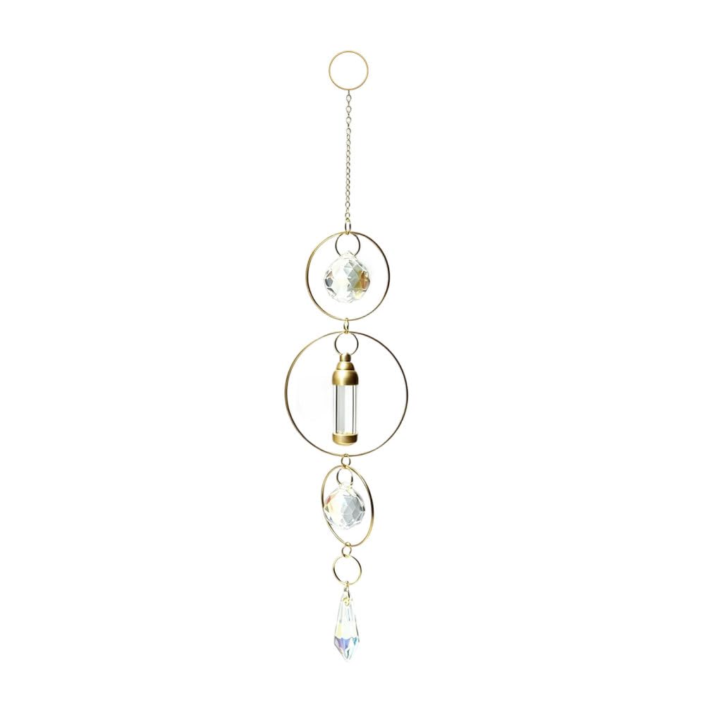 Crystal Sun Catcher, Hanging Glass Prism, Rainbow Maker, Window Decor
