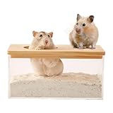 Performance pratique : laissez votre hamster profiter d'un bain de sable rafraîchissant dans notre boîte de bain de sable. Spécialement conçue pour les hamsters, cette boîte offre des performances pratiques et un intérieur spacieux.