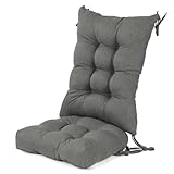 Lokex Rocking Chair Cushion,Double Non-Slip Chair Cushion with Lacing and Non-Slip Bottom，Suitable for Multi-Scene Application Indoor/Outdoor Rocking Chair Cushions (Dark Grey)