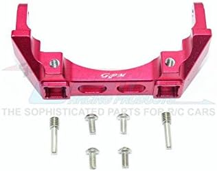 GPM For Traxxas TRX-4 Trail Defender Crawler Upgrade Parts Aluminum Rear Bumper Mount - 1Pc Set Red