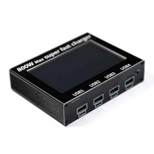Chargeur de Bureau Haute Puissance 800W Sortie Cinq Voies Écran 4,3