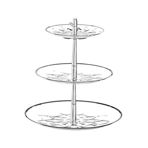MERISHOPP 3 Tier Cupcake Stand Multipurpose Dry Fruit Plate Wedding Transparent Deal