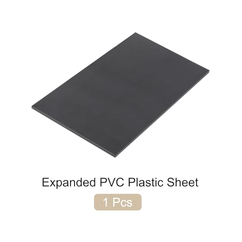 Image of Expanded PVC Plastic Sheet 5 /16 inch Thick, 11 inchx17 inch Lightweight Rigid Foam Sheet, [for Crafts Signage Displays Digital Screen Printing] - Black / 1 Pcs