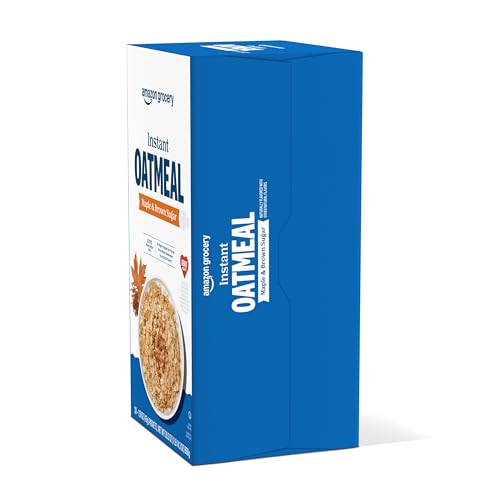 Amazon Grocery, Maple & Brown Sugar Instant Oatmeal, 1.51 Oz, 20 Ct - image 3