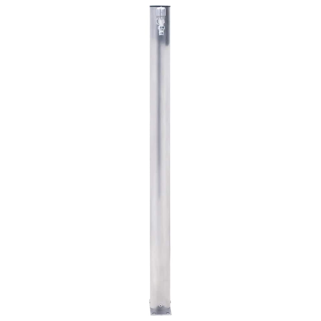 Generisch Columna de agua para jardín, diseño cuadrado, estación de agua resistente a la intemperie para jardín, terraza y patio (60 cm, redonda)