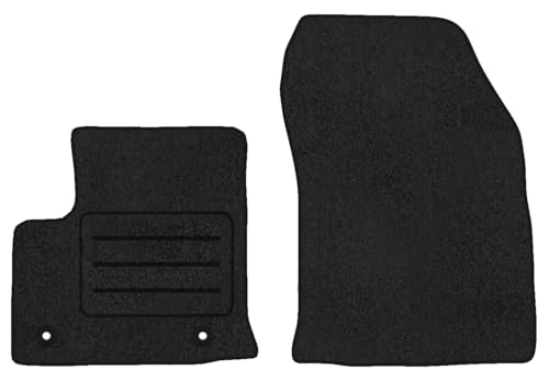 Tapis de sol avant en velours pour Jeep E-Avenger Noir